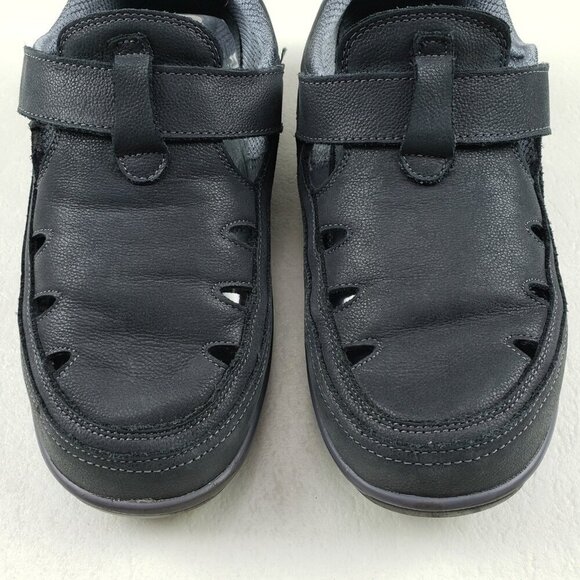 Orthofeet Serene T Strap Shoe Womens 9.5 EE X Wide Gray Leather Diabetic Comfort - Picture 5 of 12